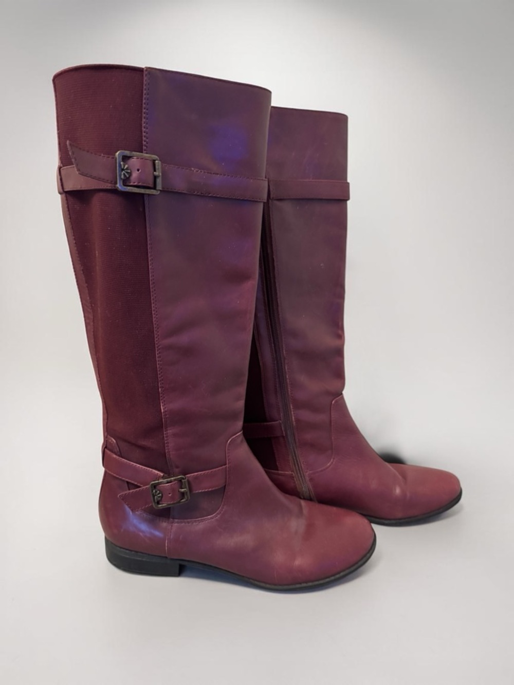 Beautiful Burgundy Leather Riding Boots